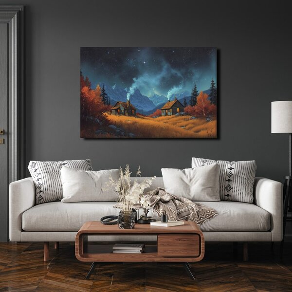 Quadro su tela – Magico paesaggio invernale