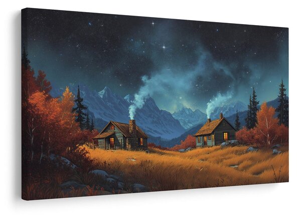 Quadro su tela – Magico paesaggio invernale