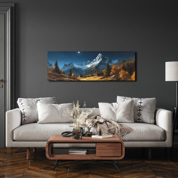 Quadro su tela – Fiaba invernale chalet di montagna