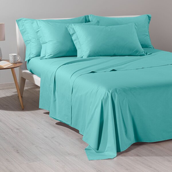 Completo Lenzuola In Cotone Cotone Tinta Unita Singolo Caleffi Tinta Unita Anice Caleffi