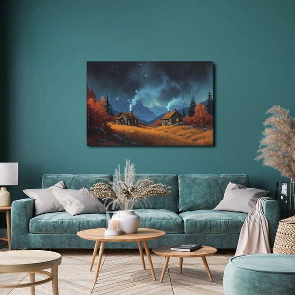Quadro su tela – Magico paesaggio invernale