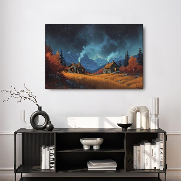 Quadro su tela – Magico paesaggio invernale