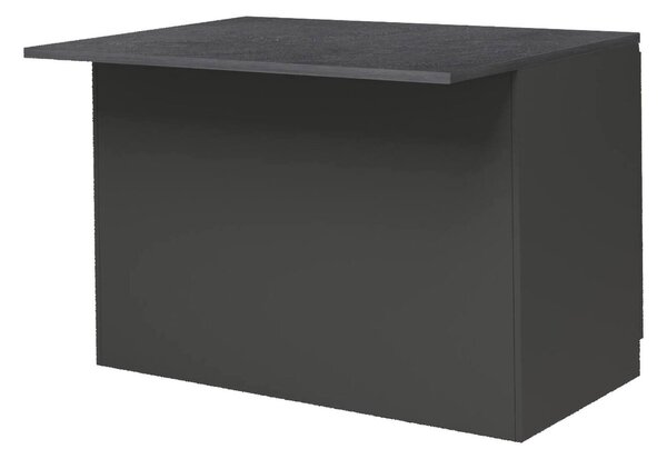 Isola cucina economica 125x90x90h cm antracite e ardesia - Analiza