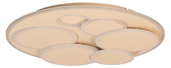 FISCHER & HONSEL Plafoniera a LED Dots, dimmerabile, Crema / Ambra, Soggiorno / Sala da pranzo, Metallo, Moderno, Plafoniera LED