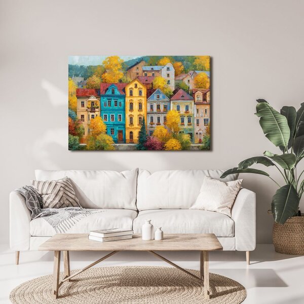 Quadro su tela – Magia autunnale in strada