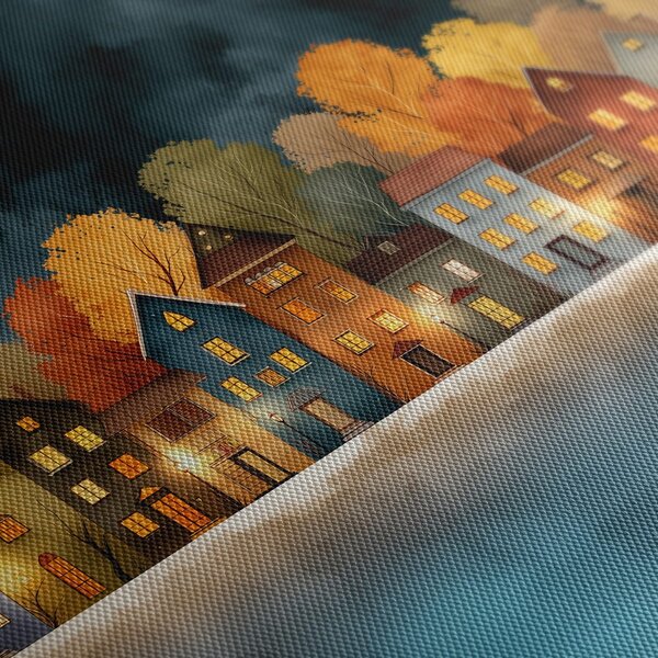 Quadro su tela – Casette illuminate festive