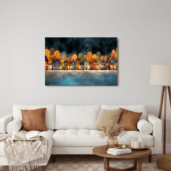 Quadro su tela – Notte magica sulla città