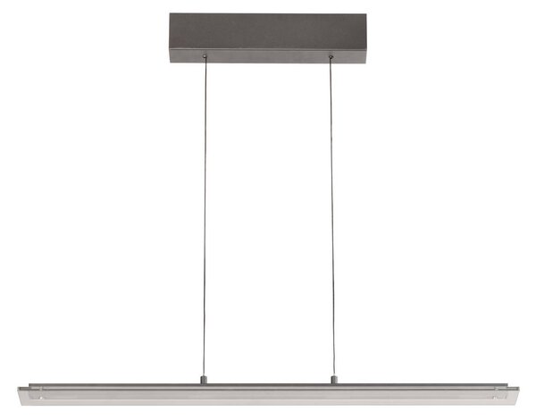 FISCHER & HONSEL Lampada a sospensione Torvi, dimmerabile, Alluminio / Grigio / Zincato, Soggiorno / Sala da pranzo, Metallo, Moderno, Lampada a sospensione