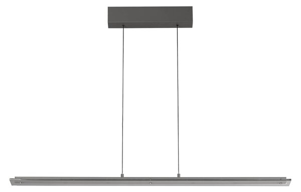 FISCHER & HONSEL Lampada a sospensione Torvi, dimmerabile, Alluminio / Grigio / Zincato, Soggiorno / Sala da pranzo, Metallo, Moderno, Lampada a sospensione