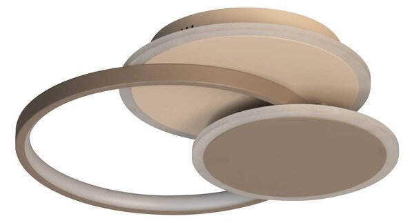 FISCHER & HONSEL Plafoniera a LED Tomo, dimmerabile, Crema / Ambra, Soggiorno / Sala da pranzo, Metallo, Moderno, Plafoniera LED