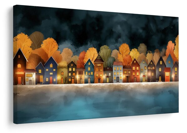 Quadro su tela – Notte magica sulla città