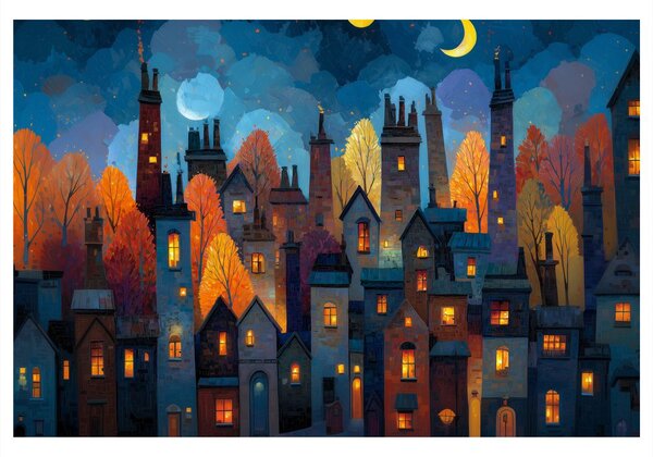 Quadro su tela – Magia della notte di Natale