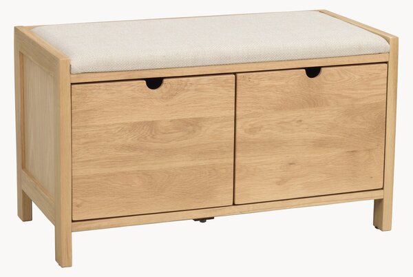 Panca contenitore imbottita in legno Hillmond