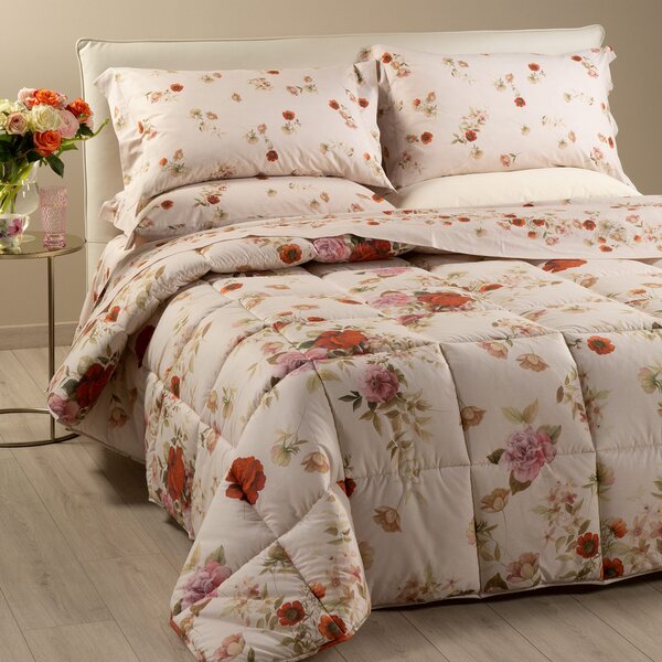 Trapunta In Cotone Rosabella Matrimoniale Caleffi Bouquet Caleffi