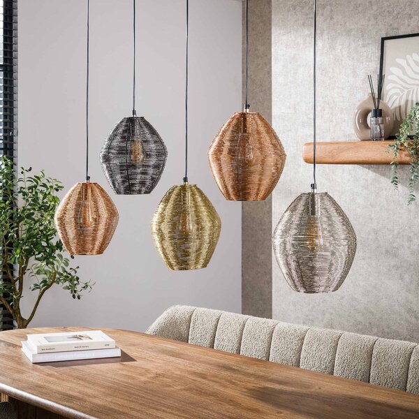 ZIJLSTRA Lampada a sospensione Spoelamp, dimmerabile, Multicolore, Soggiorno / Sala da pranzo, Metallo, Moderno, Lampada a sospensione