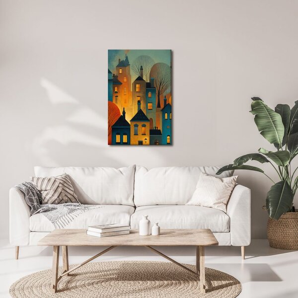 Quadro su tela – Notte magica nelle strade