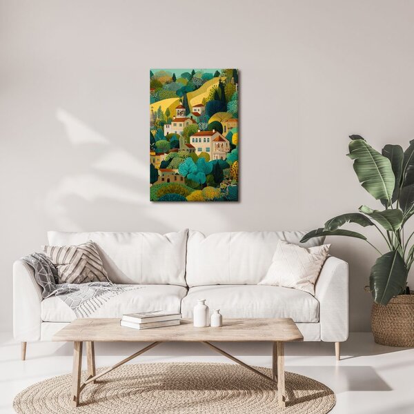 Quadro su tela – Magia del paesaggio colorato