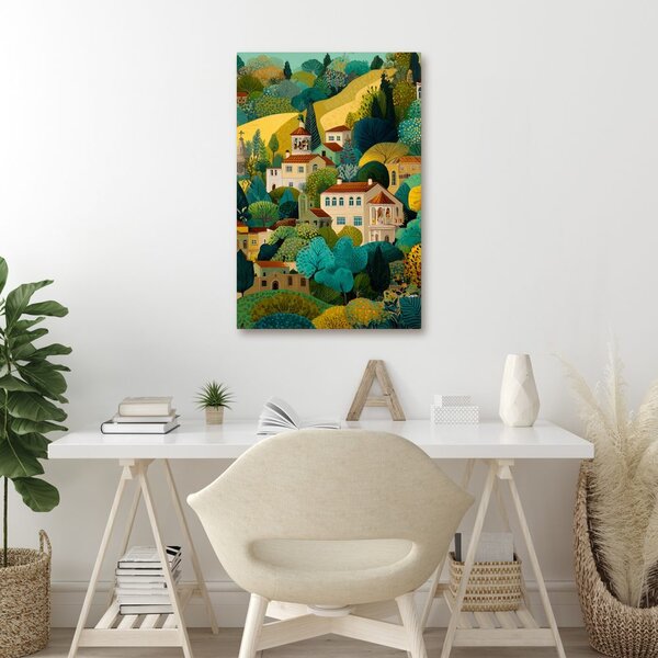 Quadro su tela – Magia del paesaggio colorato
