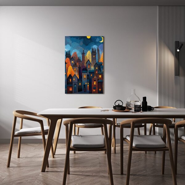 Quadro su tela – Paesaggio urbano festivo