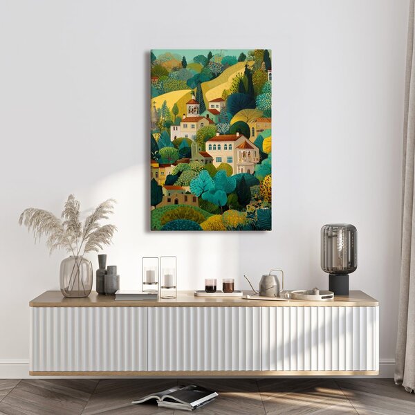 Quadro su tela – Magia del paesaggio colorato