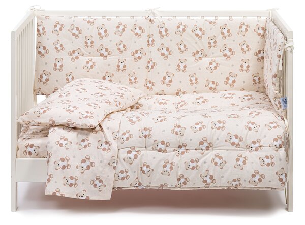 Trapunta In Cotone Orsacchiotti Baby Caleffi Kids Ragazza Naturale Caleffi