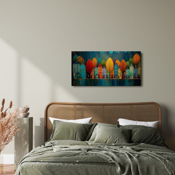 Quadro su tela – Luci della città di notte