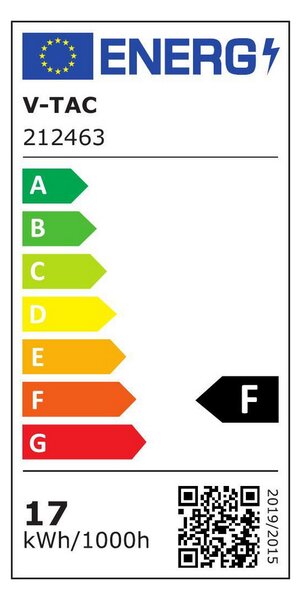 Striscia Led 12V 85W SMD 5 metri IP20 Bianco freddo 6000K V-TAC