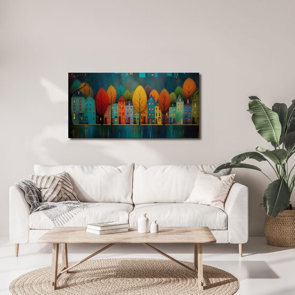 Quadro su tela – Luci della città di notte