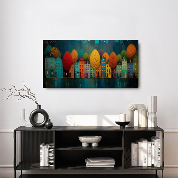 Quadro su tela – Luci della città di notte