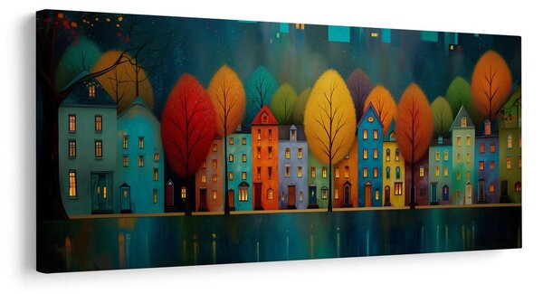 Quadro su tela – Luci della città di notte