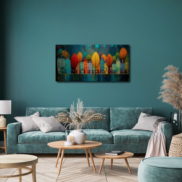 Quadro su tela – Luci della città di notte