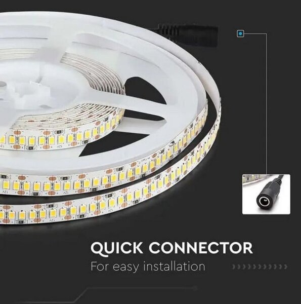 Striscia Led 12V 85W SMD 5 metri IP20 Bianco caldo 3000K V-TAC