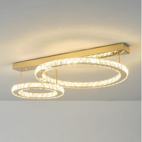 Zuma Line MX3713-2-3GT - Plafoniera da soffitto LED dimmerabile GIRONA LED/36W/230V, dorata