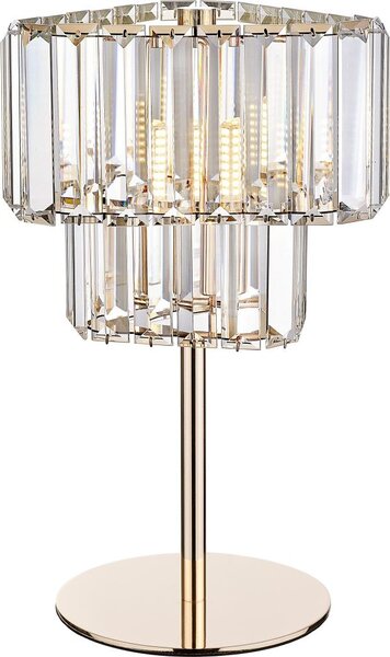 Zuma Line T0496-01G-F7AC - Lampada da tavolo HELIOS 1xG9/33W/230V dorata