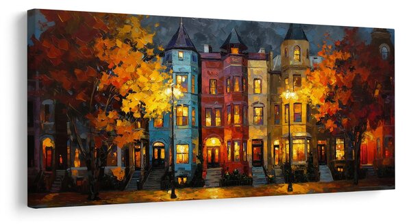 Quadro su tela – Scenografia urbana serale