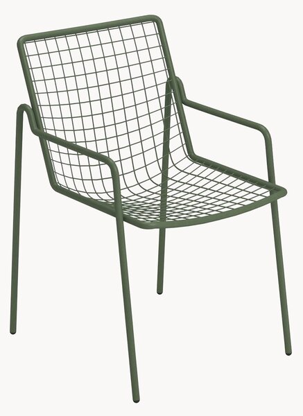 Sedia da giardino impilabile con braccioli Rio R50