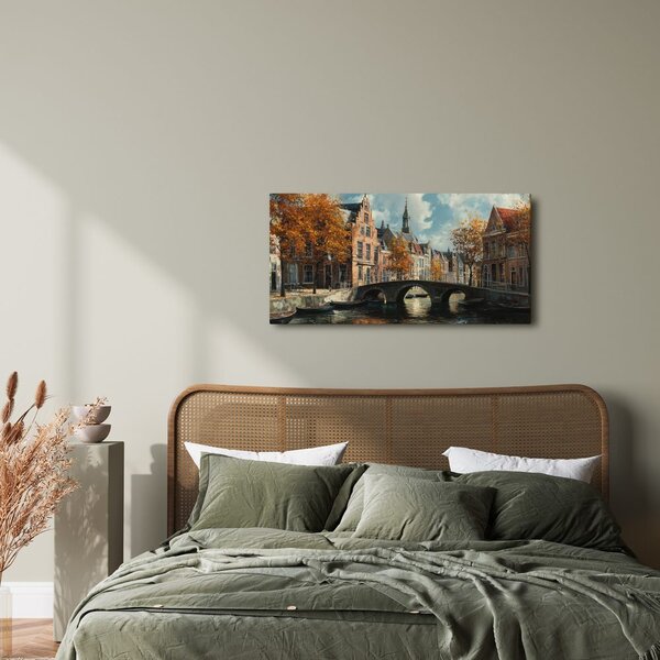 Quadro su tela – Tranquilla strada autunnale
