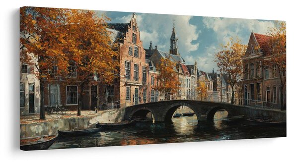 Quadro su tela – Tranquilla strada autunnale