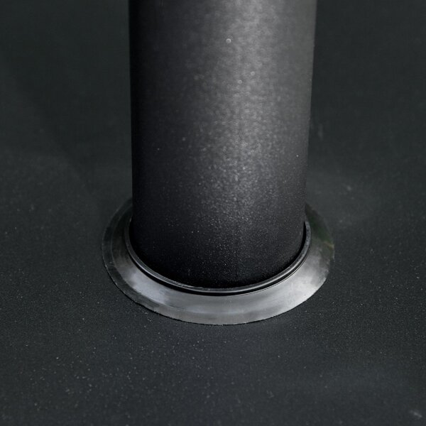 VivaGarden Base per Ombrellone 13kg in Cemento con Finitura Lucida 40x40x43 cm colore Nero