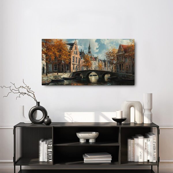 Quadro su tela – Tranquilla strada autunnale