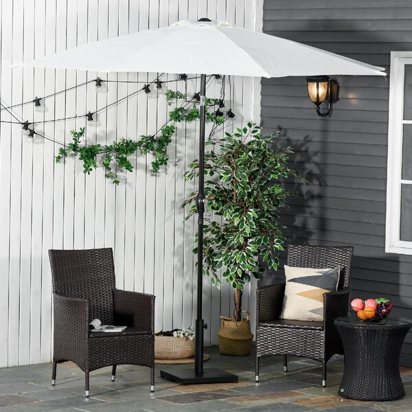 VivaGarden Base per Ombrellone 13kg in Cemento con Finitura Lucida 40x40x43 cm colore Nero