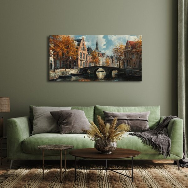 Quadro su tela – Tranquilla strada autunnale