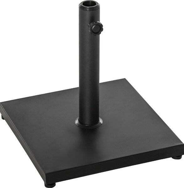 VivaGarden Base per Ombrellone 13kg in Cemento con Finitura Lucida 40x40x43 cm colore Nero