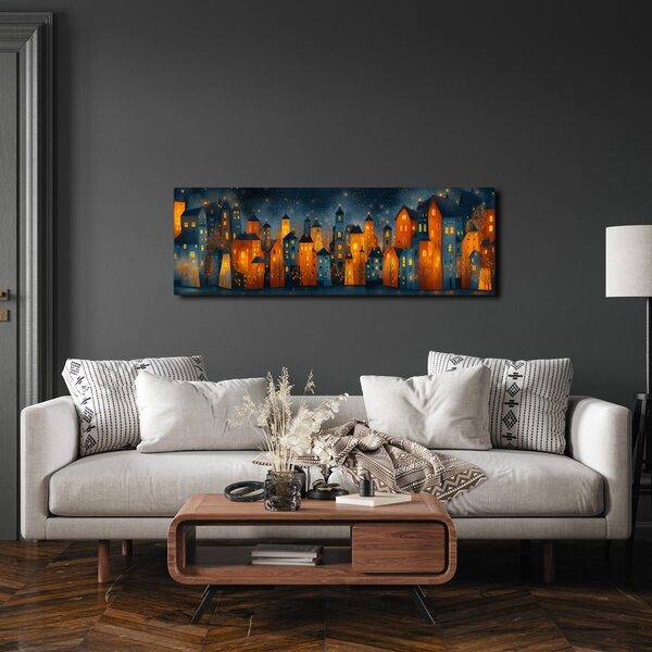 Quadro su tela – Scenografia notturna festiva