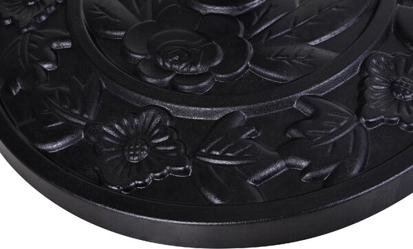 VivaGarden Base per Ombrellone a Mezzaluna da 3.8 e 4.8 mm in Resina con Manovella 50x31x32 cm colore Nero
