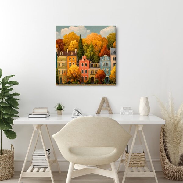 Quadro su tela – Magia della città autunnale