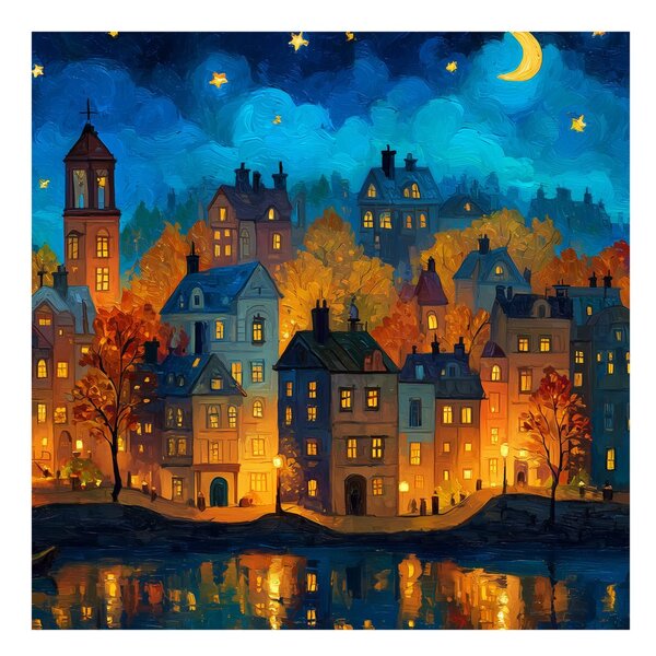 Quadro su tela – Favola serale autunnale