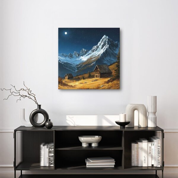 Quadro su tela – Notte festiva in montagna
