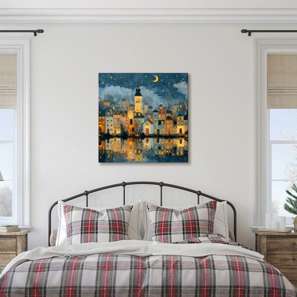 Quadro su tela – Pace festiva sul fiume
