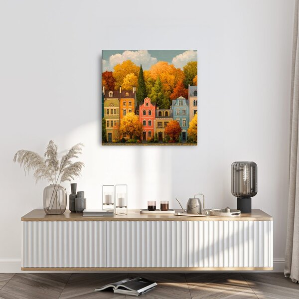 Quadro su tela – Magia della città autunnale